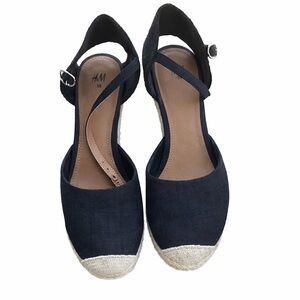 H&M Black Espadrille Sandals